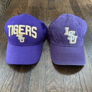 NWT - set of 2 LSU Purple Baseball Caps